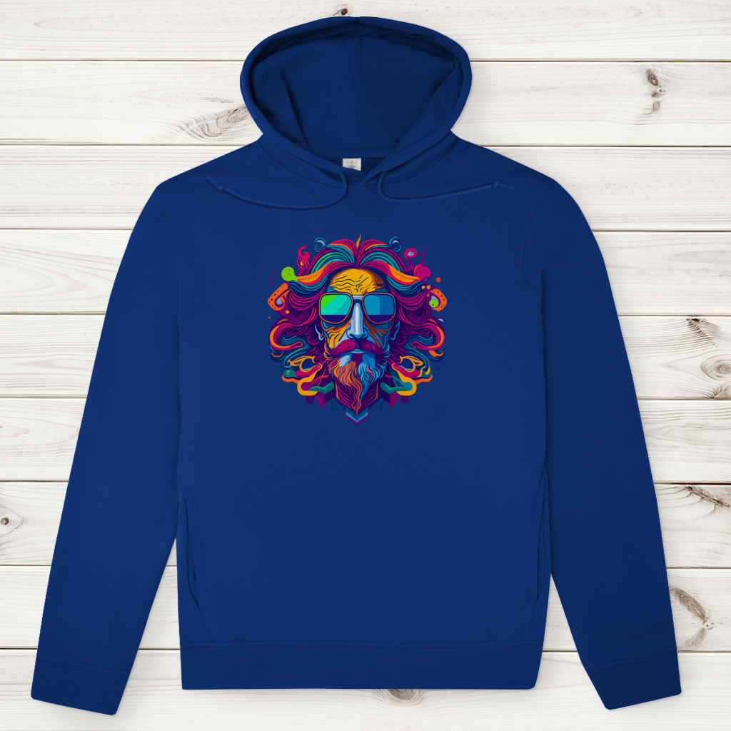 Herren Premium Bio Hoodie Psychedelic Zeus