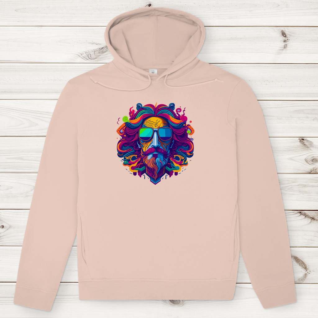 Herren Premium Bio Hoodie Psychedelic Zeus