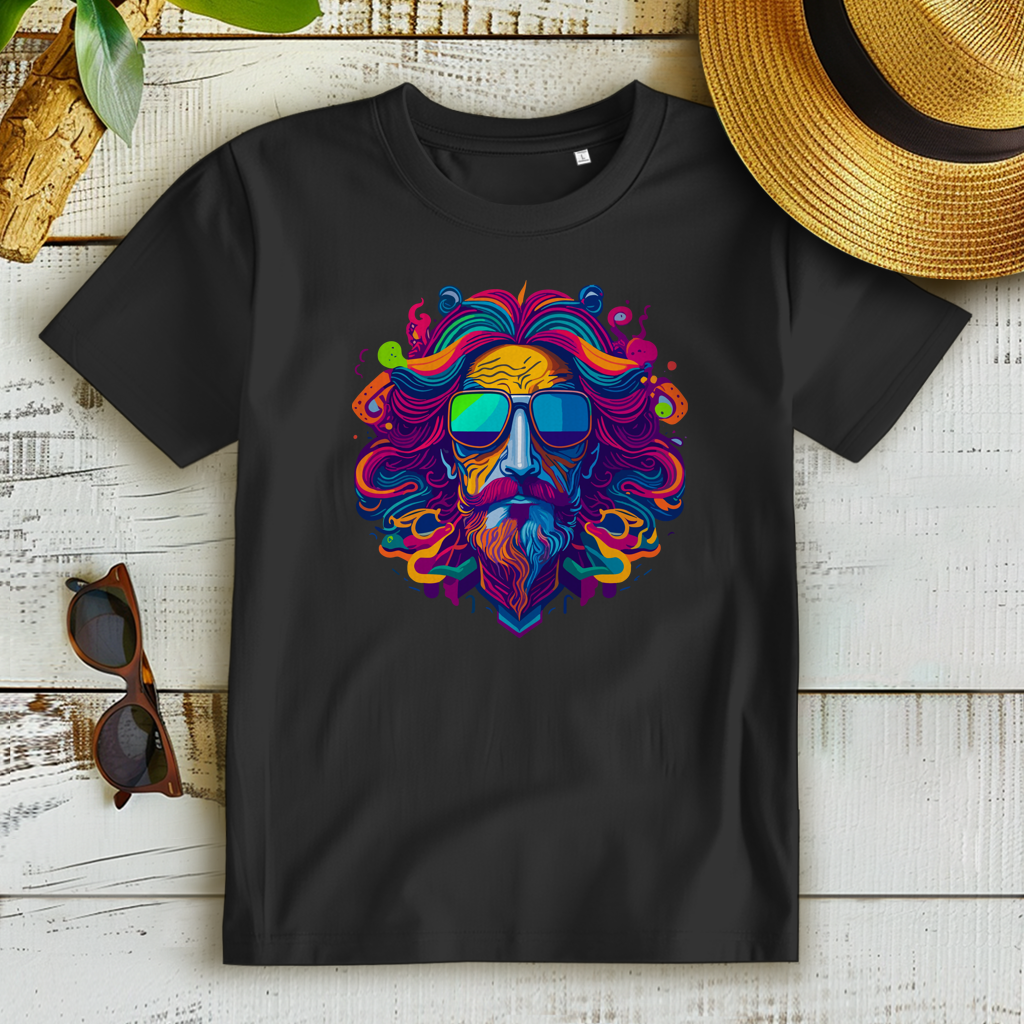 Damen Premium Bio T-Shirt Psychedelic Zeus