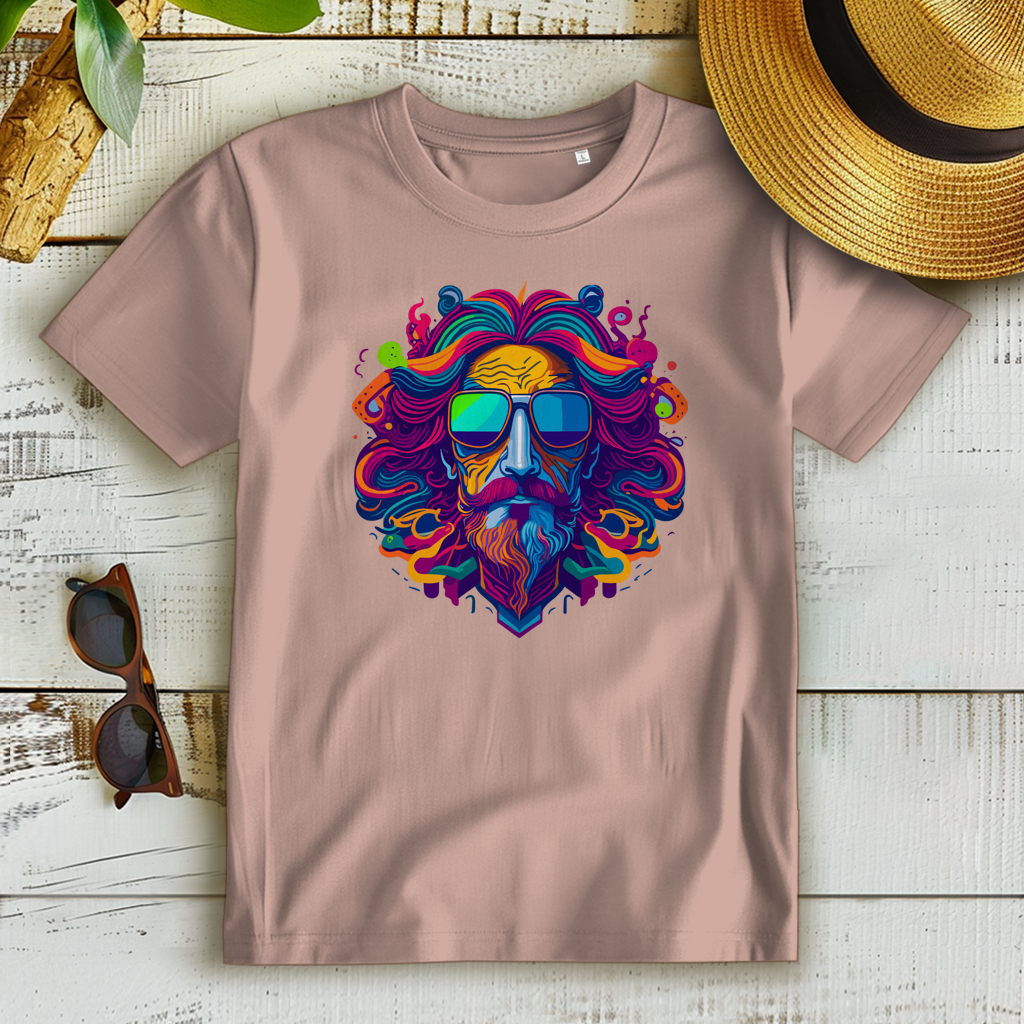 Damen Premium Bio T-Shirt Psychedelic Zeus