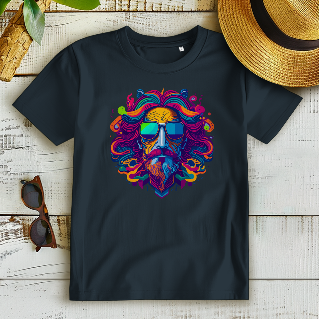 Damen Premium Bio T-Shirt Psychedelic Zeus