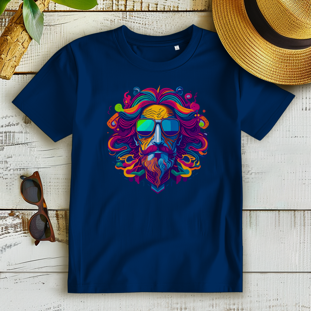 Damen Premium Bio T-Shirt Psychedelic Zeus