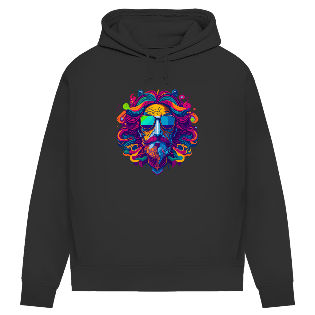Damen Premium Bio Hoodie Psychedelic Zeus