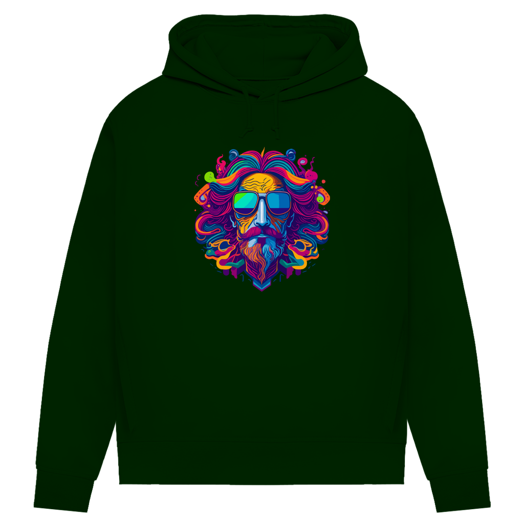 Damen Premium Bio Hoodie Psychedelic Zeus