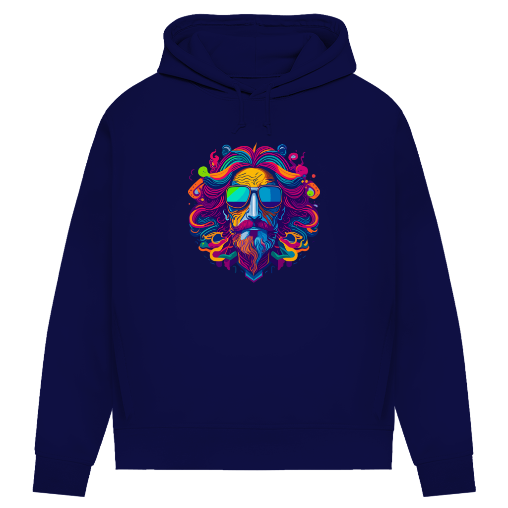 Damen Premium Bio Hoodie Psychedelic Zeus