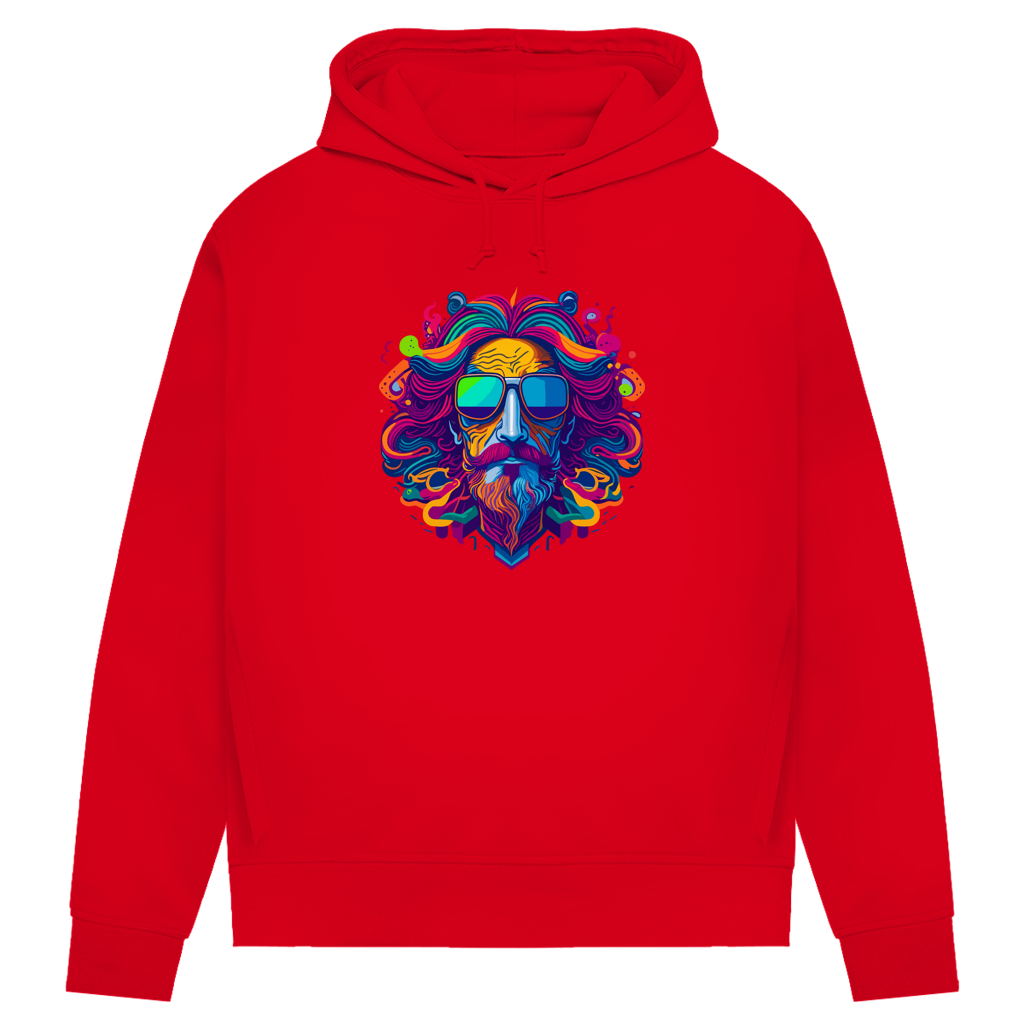 Damen Premium Bio Hoodie Psychedelic Zeus