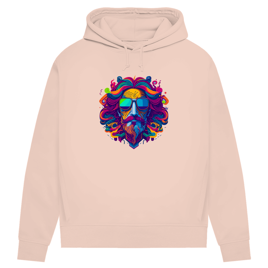 Damen Premium Bio Hoodie Psychedelic Zeus