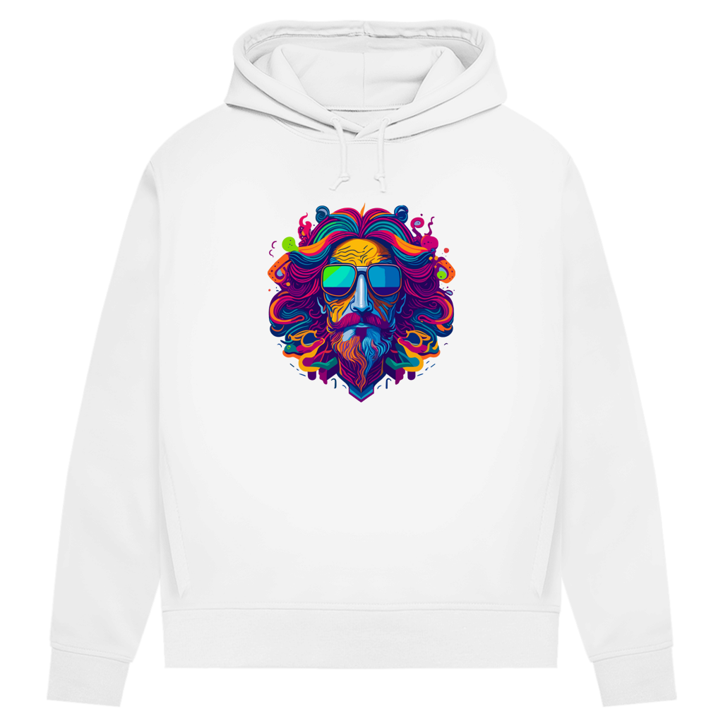 Damen Premium Bio Hoodie Psychedelic Zeus