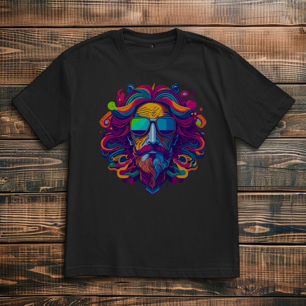 Oversize T-Shirt Psychedelic Zeus