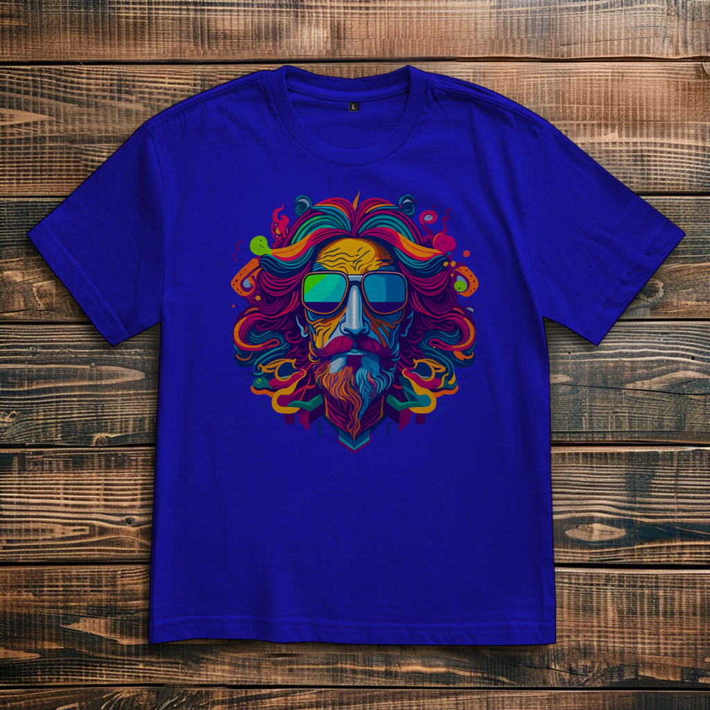 Oversize T-Shirt Psychedelic Zeus