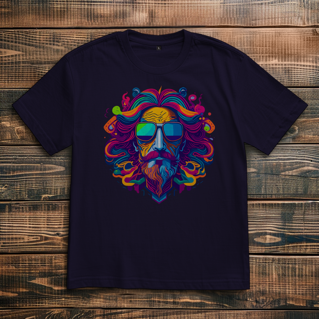 Oversize T-Shirt Psychedelic Zeus