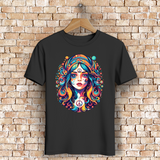Herren Premium Bio T-Shirt Peace Hippie Girl