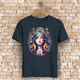 Herren Premium Bio T-Shirt Peace Hippie Girl