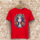 Herren Premium Bio T-Shirt Peace Hippie Girl