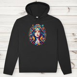Herren Premium Bio Hoodie Peace Hippie Girl