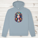 Herren Premium Bio Hoodie Peace Hippie Girl