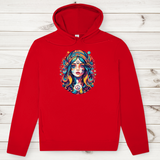 Herren Premium Bio Hoodie Peace Hippie Girl