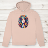 Herren Premium Bio Hoodie Peace Hippie Girl