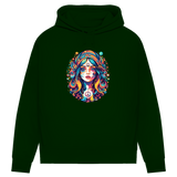 Damen Premium Bio Hoodie Peace Hippie Girl