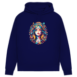 Damen Premium Bio Hoodie Peace Hippie Girl