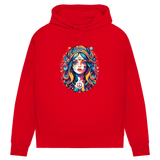 Damen Premium Bio Hoodie Peace Hippie Girl