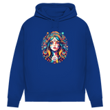 Damen Premium Bio Hoodie Peace Hippie Girl
