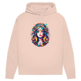 Damen Premium Bio Hoodie Peace Hippie Girl