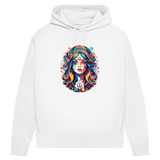 Damen Premium Bio Hoodie Peace Hippie Girl