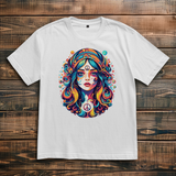 Oversize T-Shirt Peace Hippie Girl