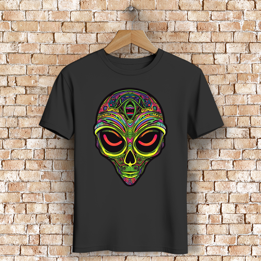 Herren Premium Bio T-Shirt Neon Alien