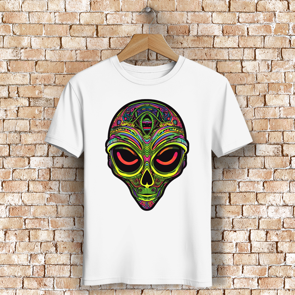 Herren Premium Bio T-Shirt Neon Alien