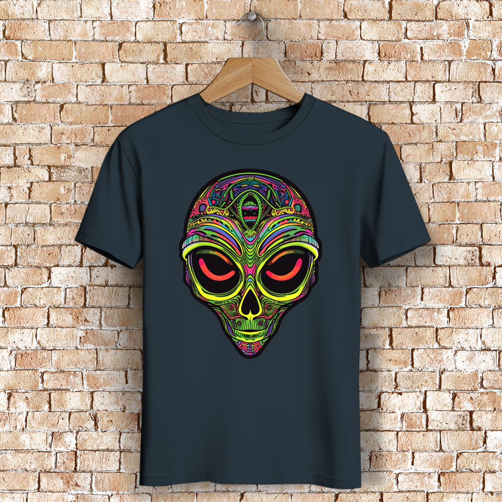 Herren Premium Bio T-Shirt Neon Alien