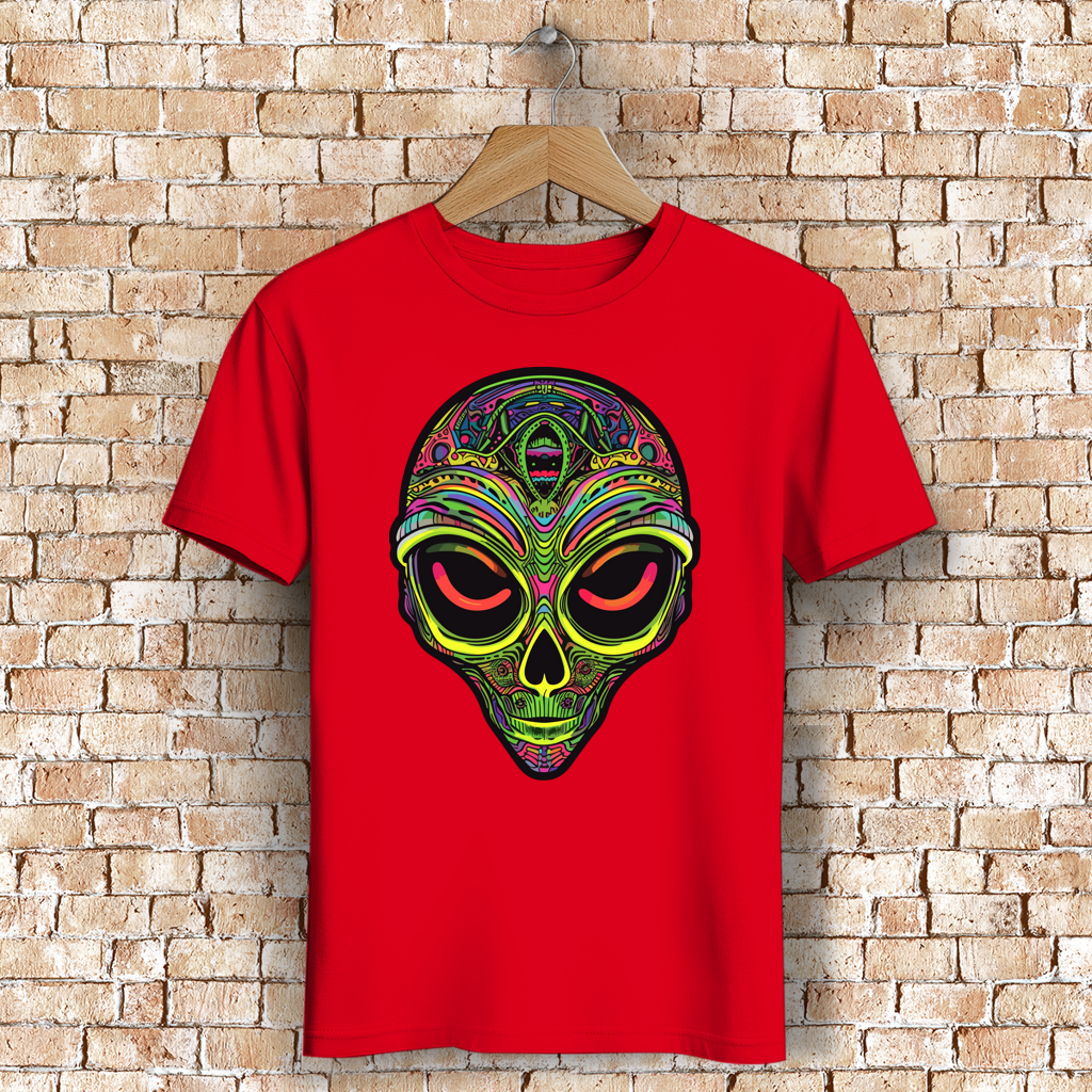 Herren Premium Bio T-Shirt Neon Alien