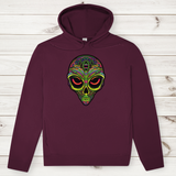 Herren Premium Bio Hoodie Neon Alien