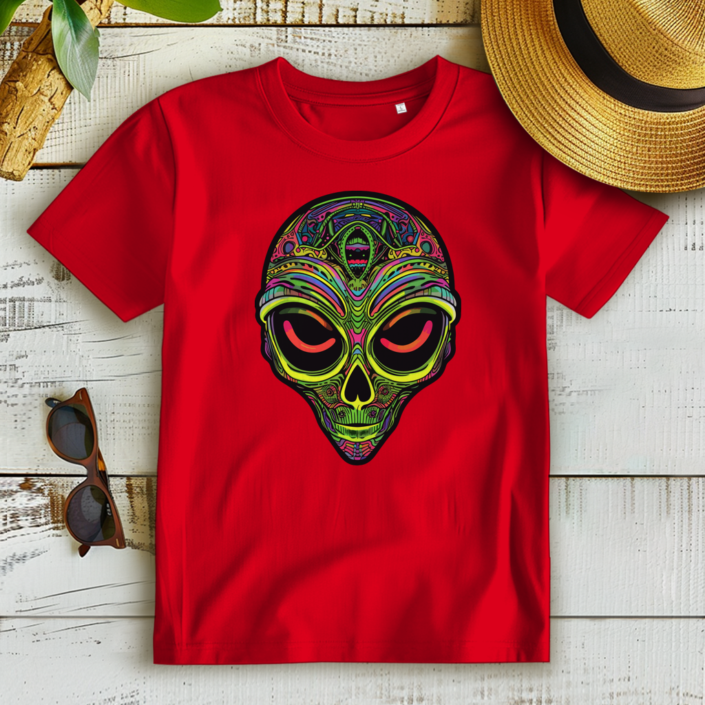 Damen Premium Bio T-Shirt Neon Alien