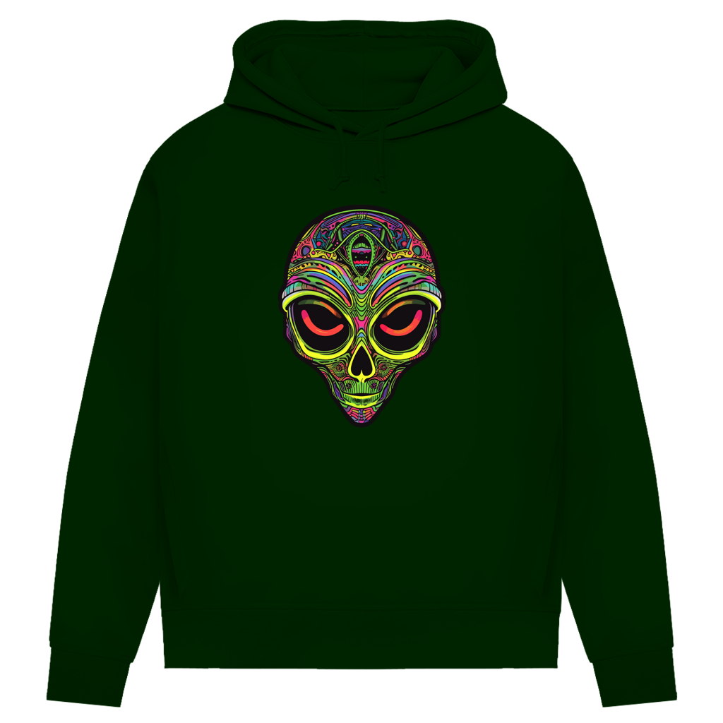 Damen Premium Bio Hoodie Neon Alien