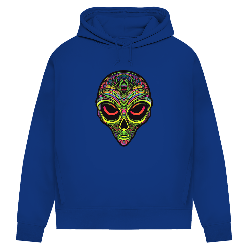 Damen Premium Bio Hoodie Neon Alien