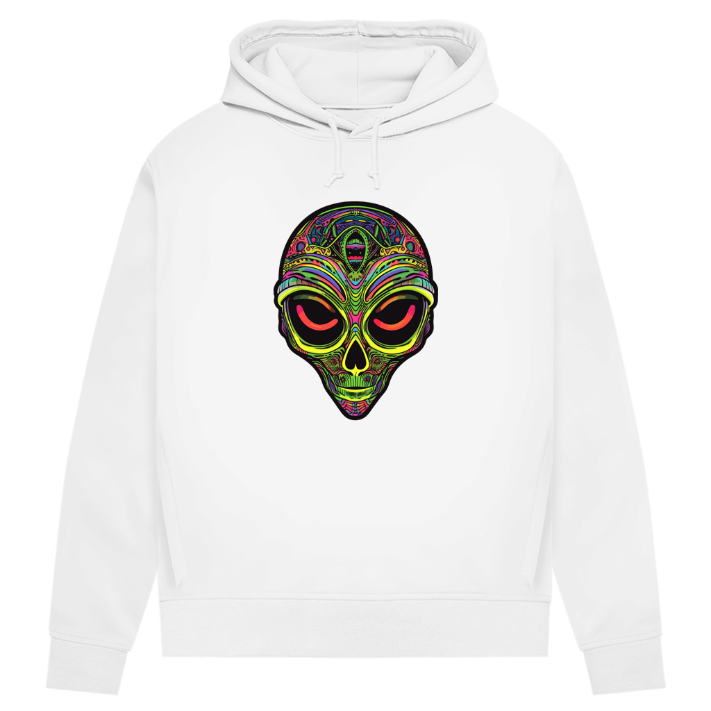 Damen Premium Bio Hoodie Neon Alien