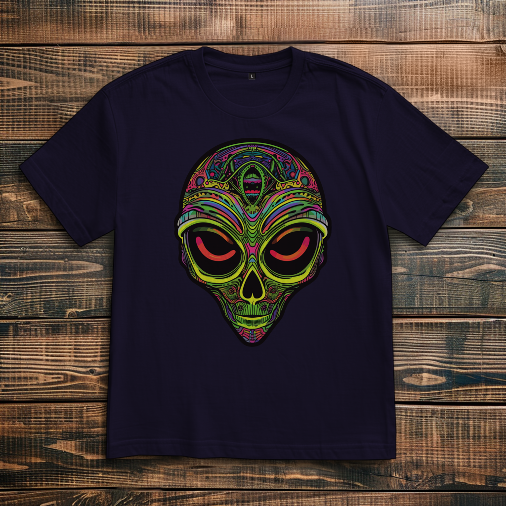 Oversize T-Shirt Neon Alien