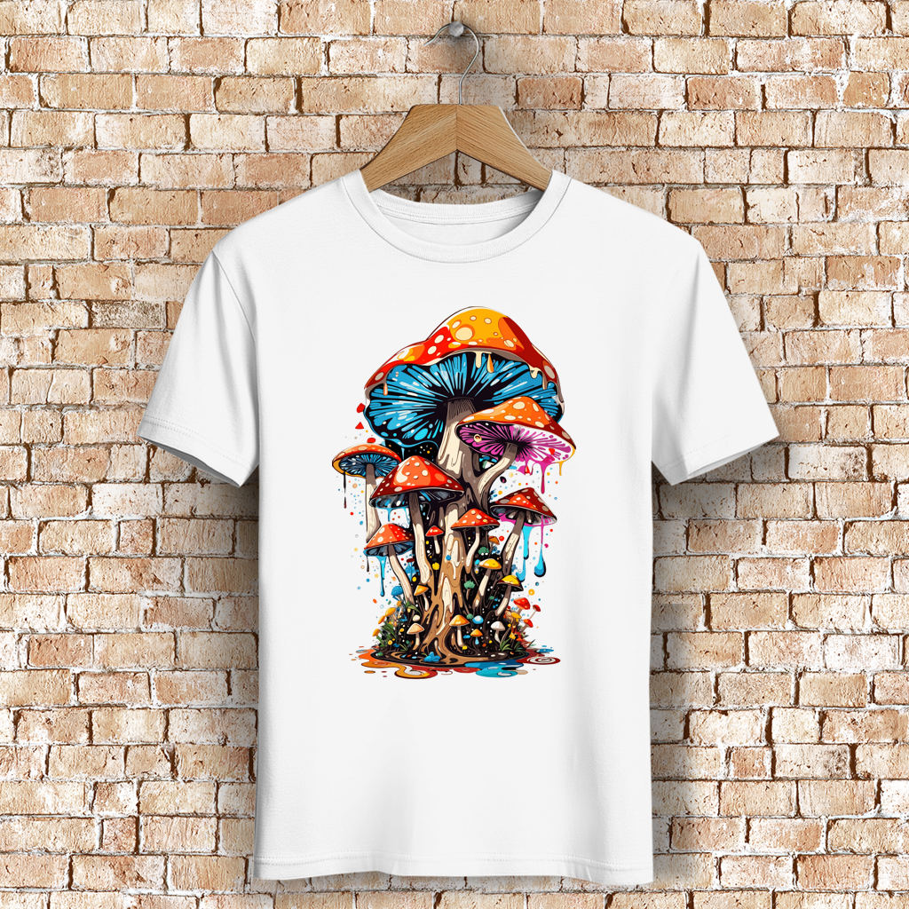 Herren Premium Bio T-Shirt Mushroom Drip