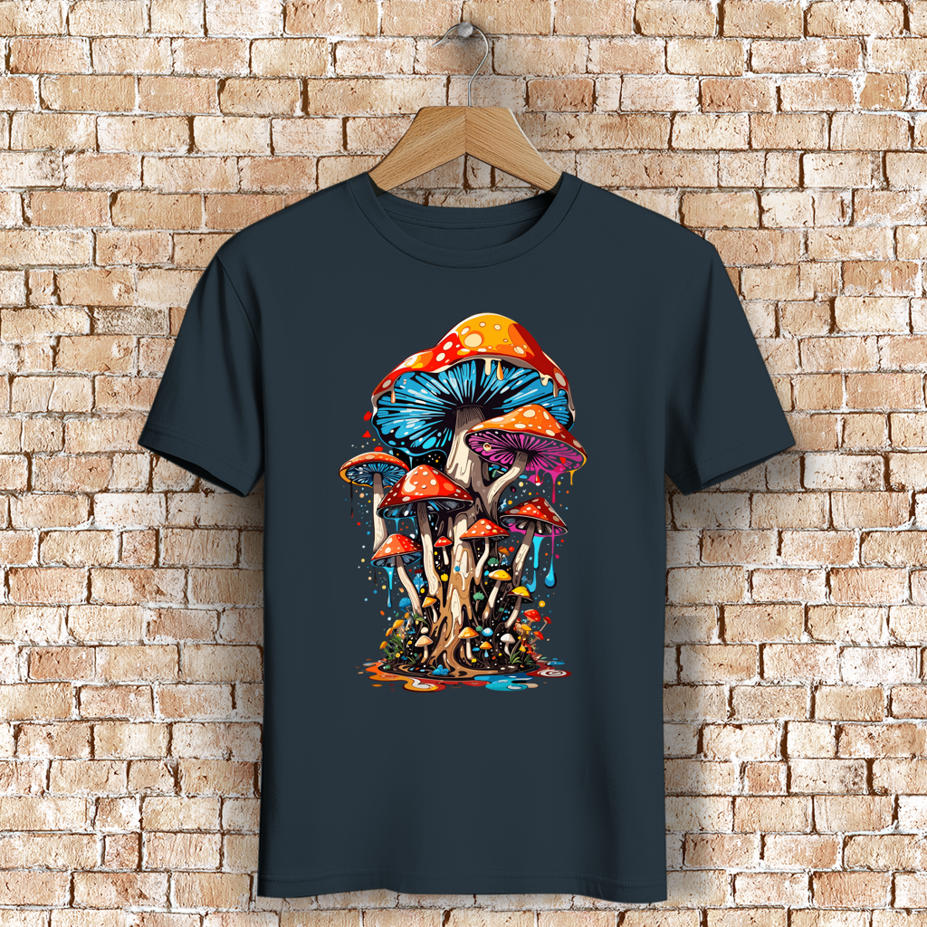 Herren Premium Bio T-Shirt Mushroom Drip