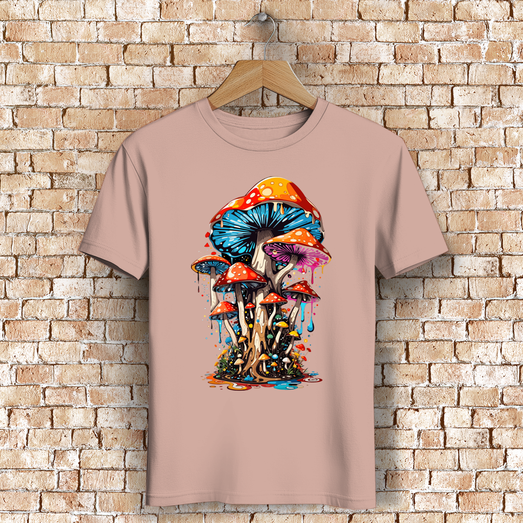 Herren Premium Bio T-Shirt Mushroom Drip