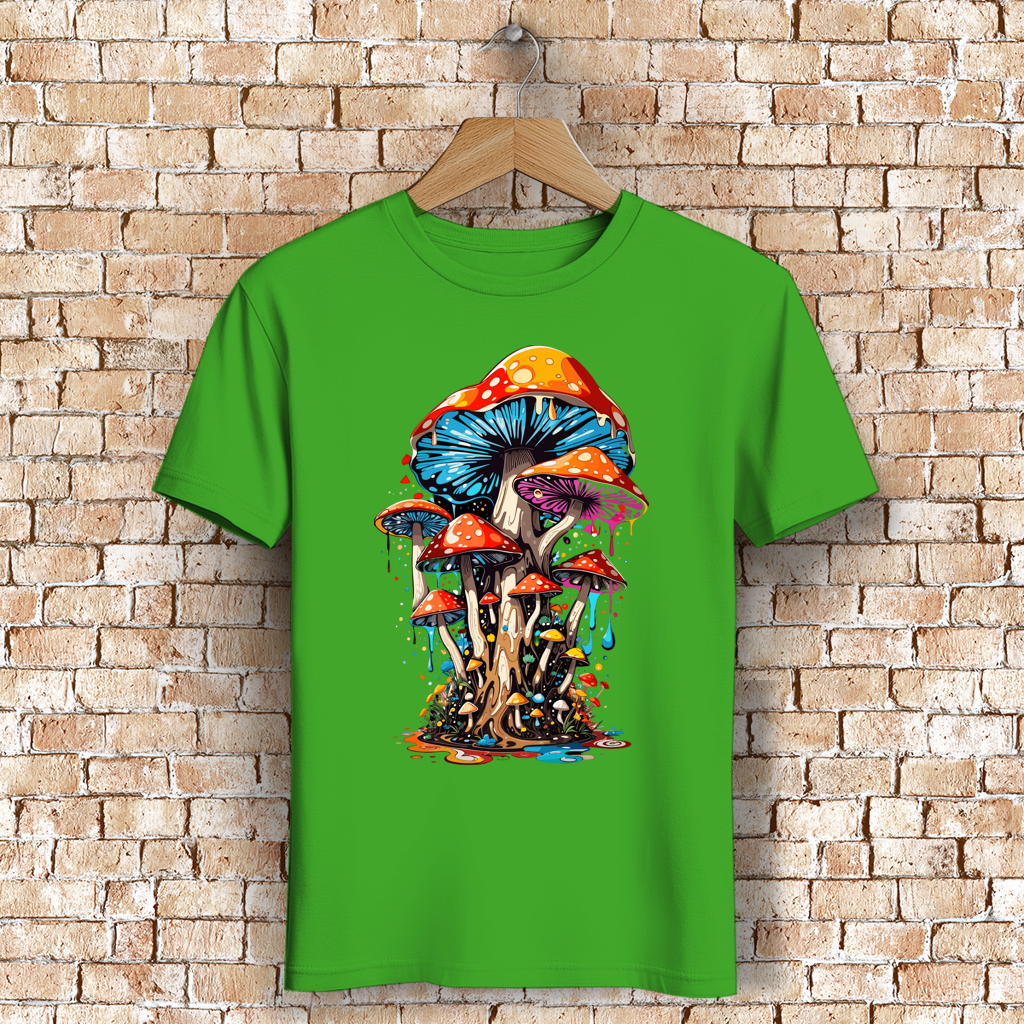 Herren Premium Bio T-Shirt Mushroom Drip