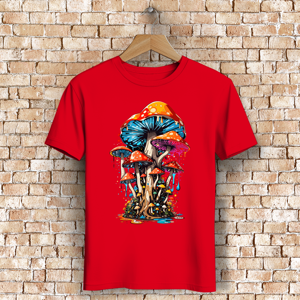 Herren Premium Bio T-Shirt Mushroom Drip