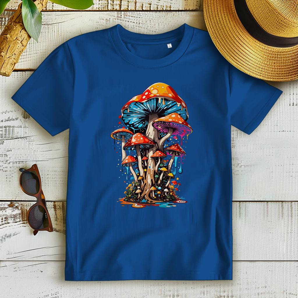 Damen Premium Bio T-Shirt Mushroom Drip