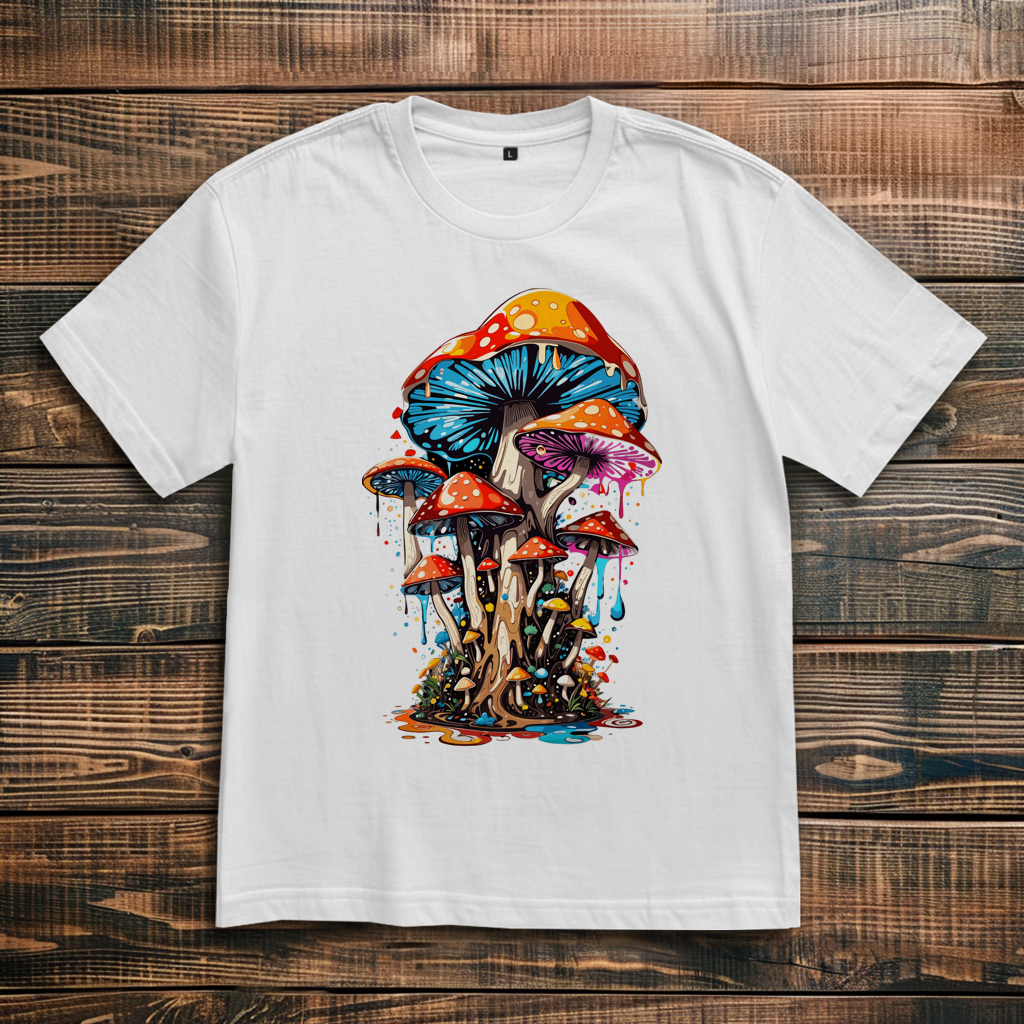 Oversize T-Shirt Mushroom Drip
