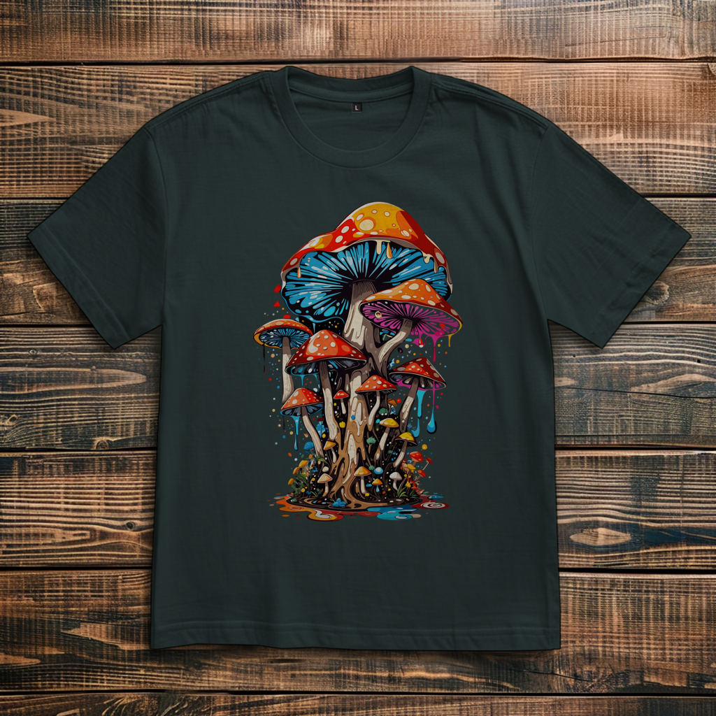 Oversize T-Shirt Mushroom Drip