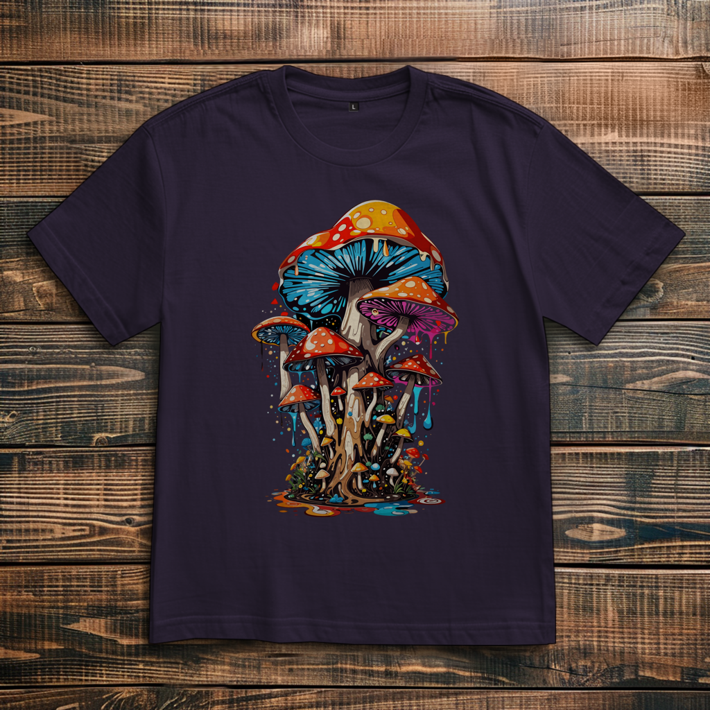 Oversize T-Shirt Mushroom Drip