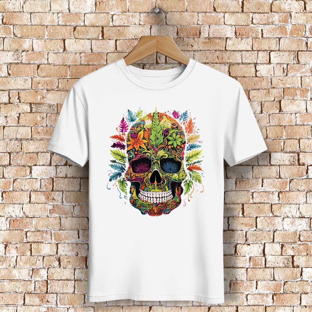 Herren Premium Bio T-Shirt Nature Skull