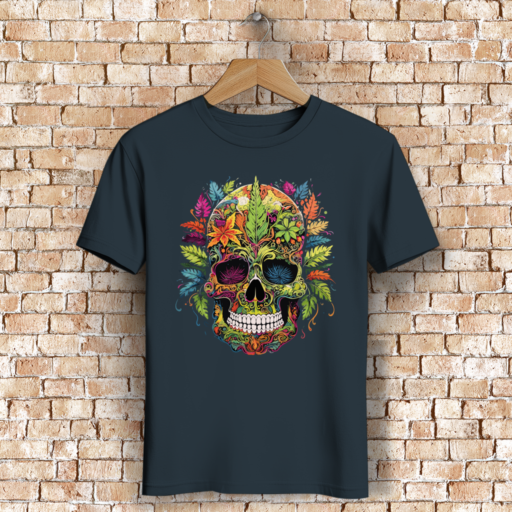 Herren Premium Bio T-Shirt Nature Skull
